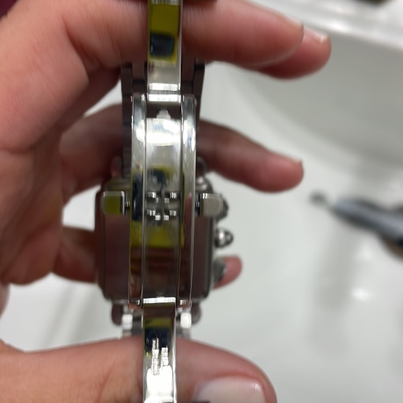 deco michelle diamond watch with two toned band - Picture 6 of 6